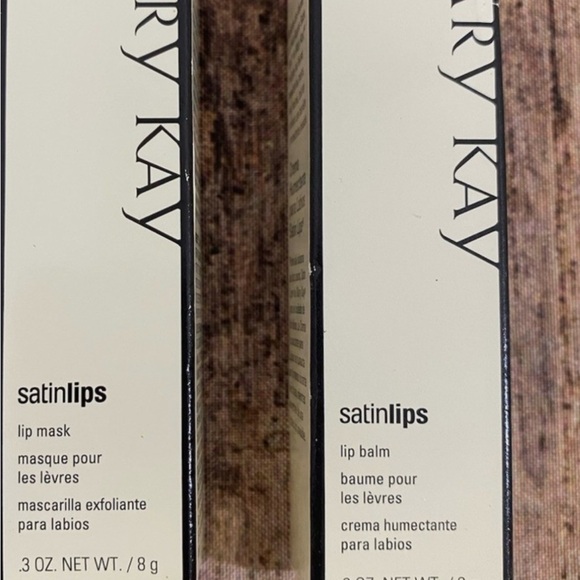 Mary Kay Other - Mary Kay Satinlips Lip Mask & Lip Balm Duo - White and Black Accents